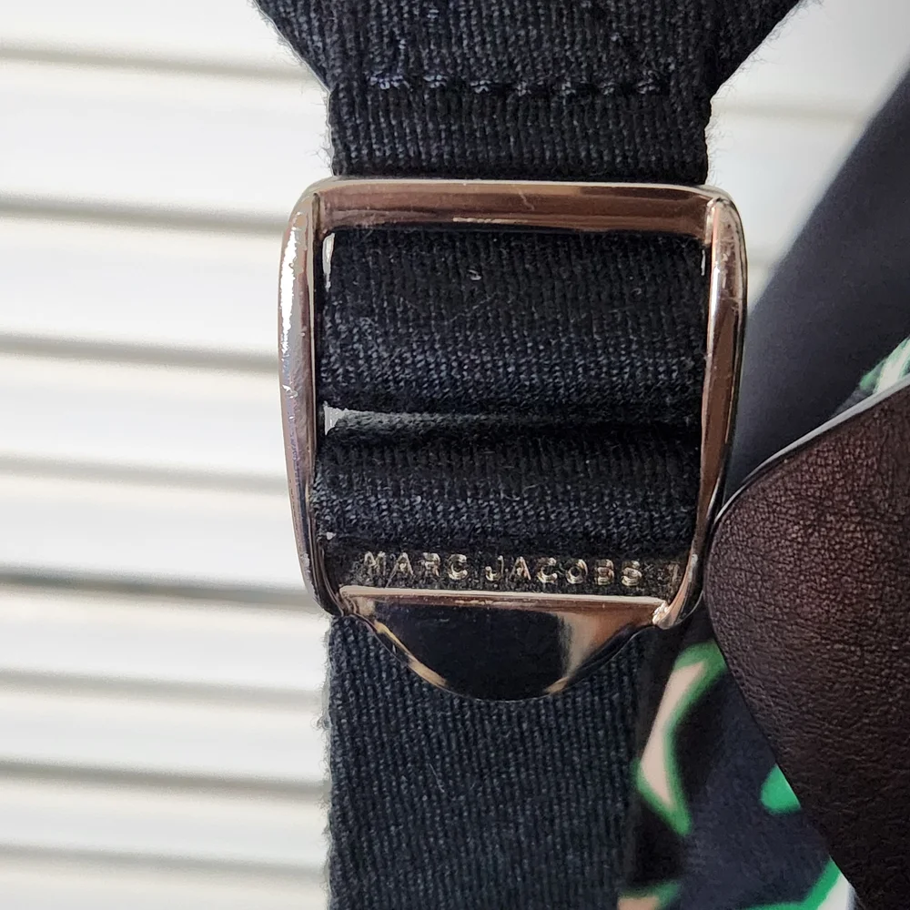 Marc Jacobs Black and Green Star Nylon Mini Backpack - Picture 3 of 9